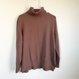 Women's Brown Turtleneck Sweater